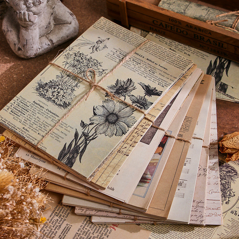 Vintage Junk Journal Scrapbooking Paper - 30 sztuk Vintage papier do scrapbookingu
