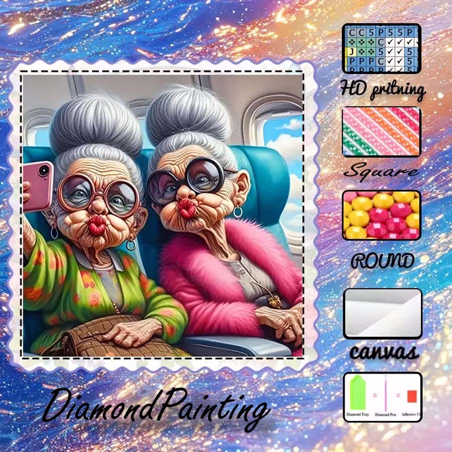 5D Diamond Painting Kit Full Drill - 1 sztuka tkaniny flokowanej 5D DIY,