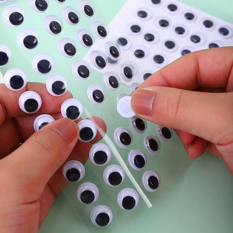 Scrapbooking - Hurtowe samoprzylepne ruchome oczy, plastikowe oczy