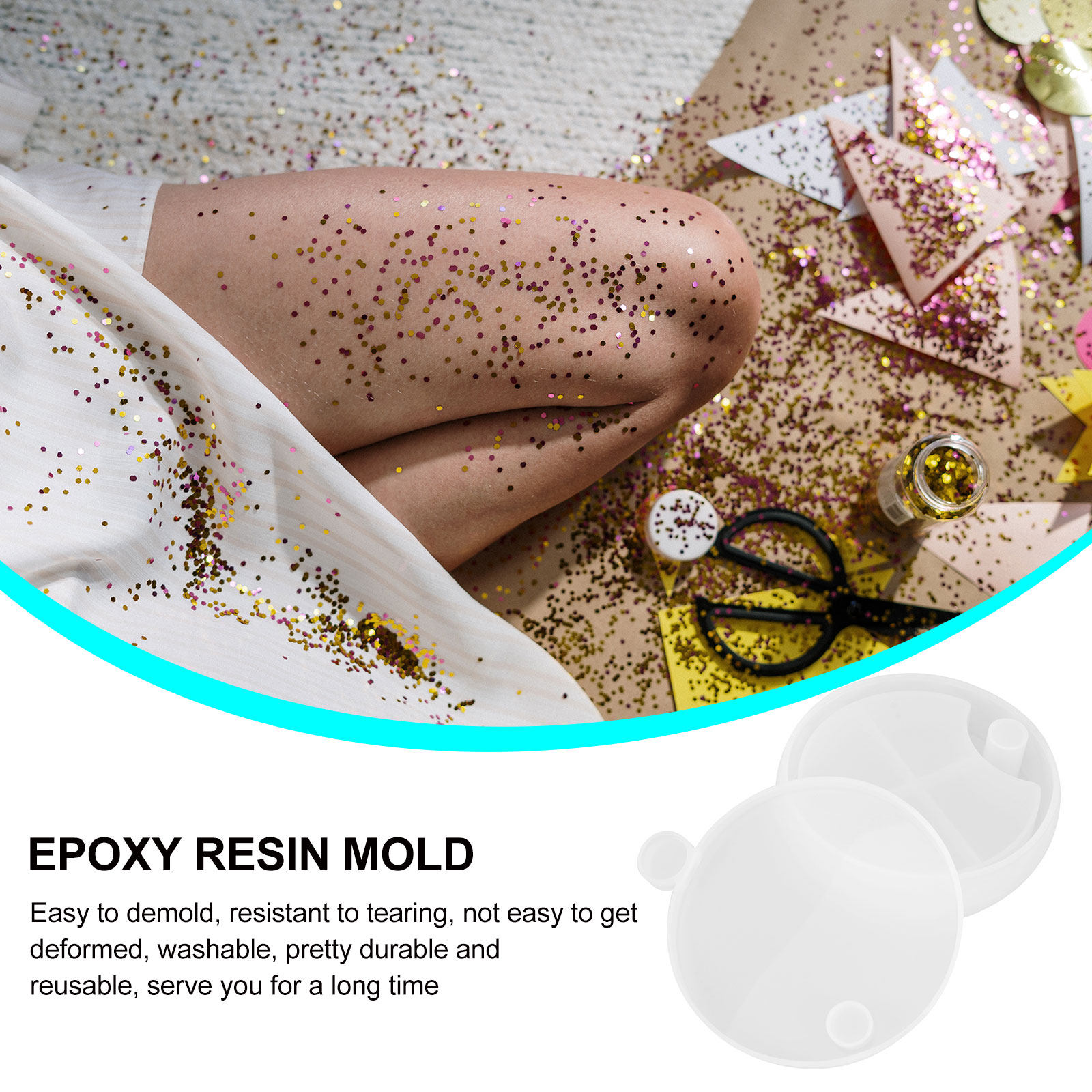 Zestaw 6 silikonowych form do  – Silicone Epoxy Resin Molds Set recenzja i cena