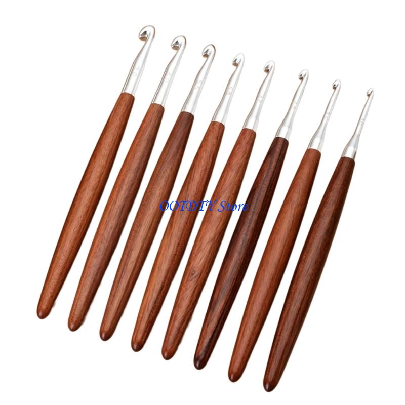 367A 8 sztuk ergonomiczny uchw – Wooden Crochet Hooks Ergonomic Handle recenzja i cena