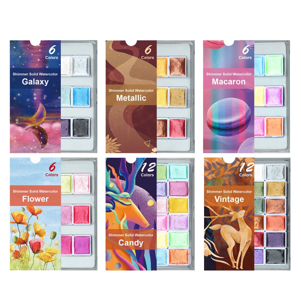 Przenośny zestaw solidnych far – Watercolor Paint Set Solid Pigment recenzja i cena