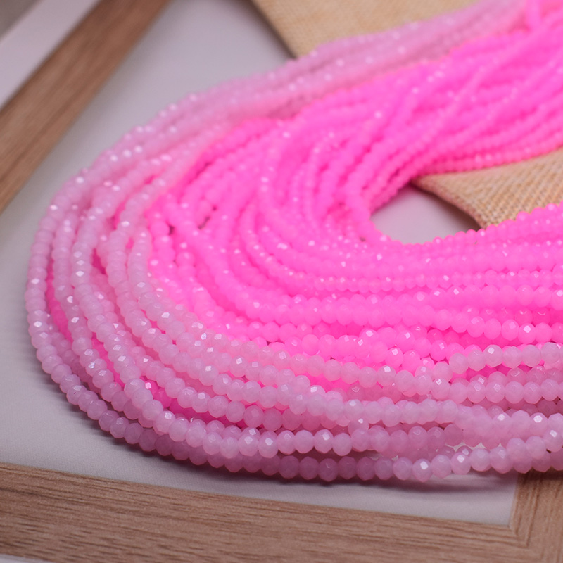 Jasny brzoskwiniowy róż 1 2 3  – Glass Seed Beads 2Mm Jewelry Making recenzja i cena