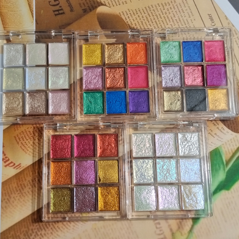 9 kolor Nail Solid Pigment Aur – Watercolor Paint Set Solid Pigment recenzja i cena