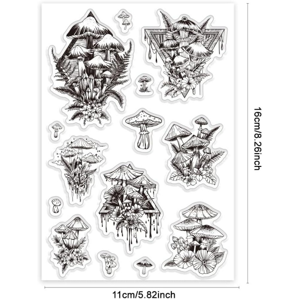 Grzyb przezroczysty stempel, r – Clear Silicone Stamps For Card Making recenzja i cena