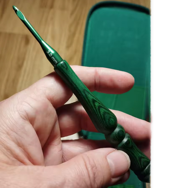 Zestaw 8 szt. szydełków 3,0-7, – Wooden Crochet Hooks Ergonomic Handle recenzja i cena