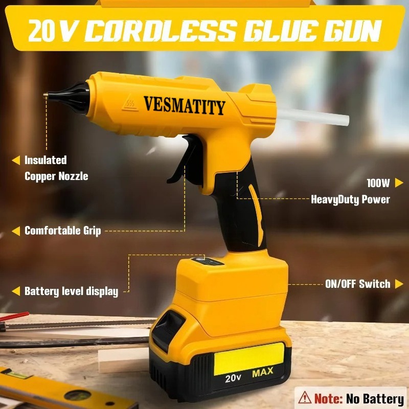 Bezprzewodowy, elektryczny, rę – Hot Melt Glue Gun Cordless recenzja i cena